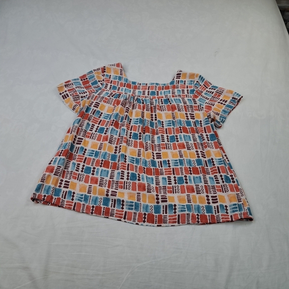 Savanna Jane Floral Embroidered Vibrant Printed Top Size M - Picture 11 of 11